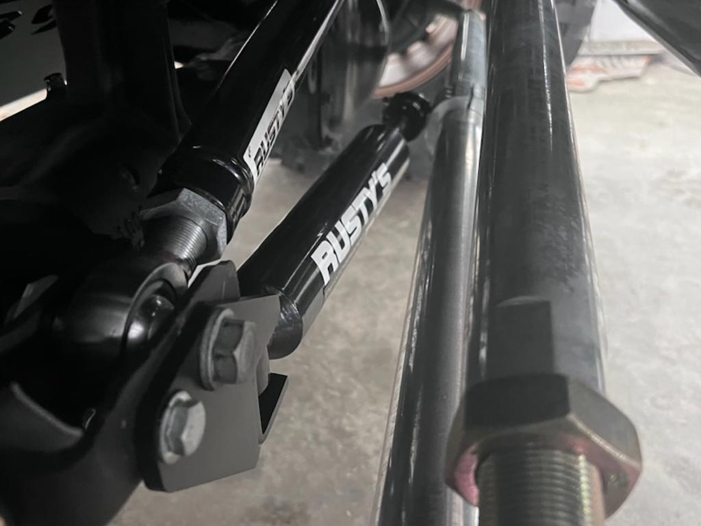 Rusty's Off Road Products Rusty's Steering Stabilizer Axle Side Relocation Mount (JL-JT)
