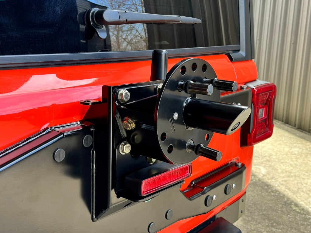 Rusty's Off Road Products Rusty's Tire Carrier - 2018 and Later JL Wrangler