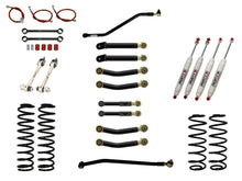 Load image into Gallery viewer, Rusty's Off Road Products RX100 Series (SKU: RX-27 / RX-26) / Adjustable Control Arms with Forged Flex Ends (SKU: RC-CA411-UV / RC-CA421-UV / RC-CA411-UV / RC-CA422-UV) Rusty's TJ / LJ Wrangler 2" Advanced Kit