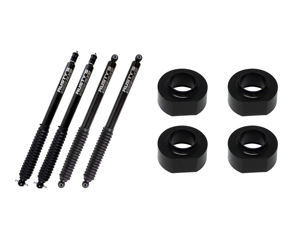 Rusty's Off Road Products RX800 Series (SKU: R-827 / R-864) Rusty's TJ/LJ Wrangler 2" Budget Kit (Includes Shocks)