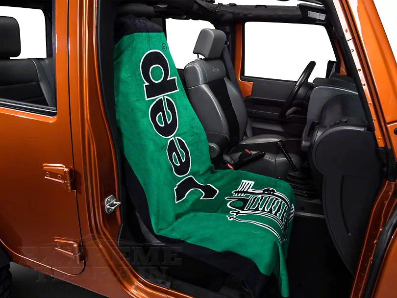 Seat Armour Towel Green Jeep Seat Towel 2 Go- SA-TOWEL2GO -Seat Armour