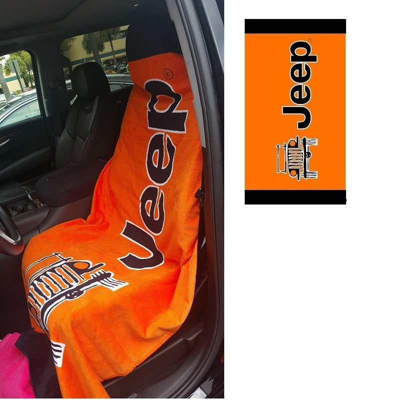 Seat Armour Towel Orange Jeep Seat Towel 2 Go- SA-TOWEL2GO -Seat Armour
