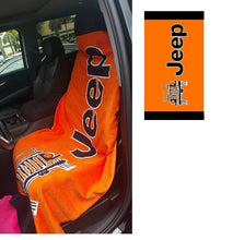 Load image into Gallery viewer, Seat Armour Towel Orange Jeep Seat Towel 2 Go- SA-TOWEL2GO -Seat Armour