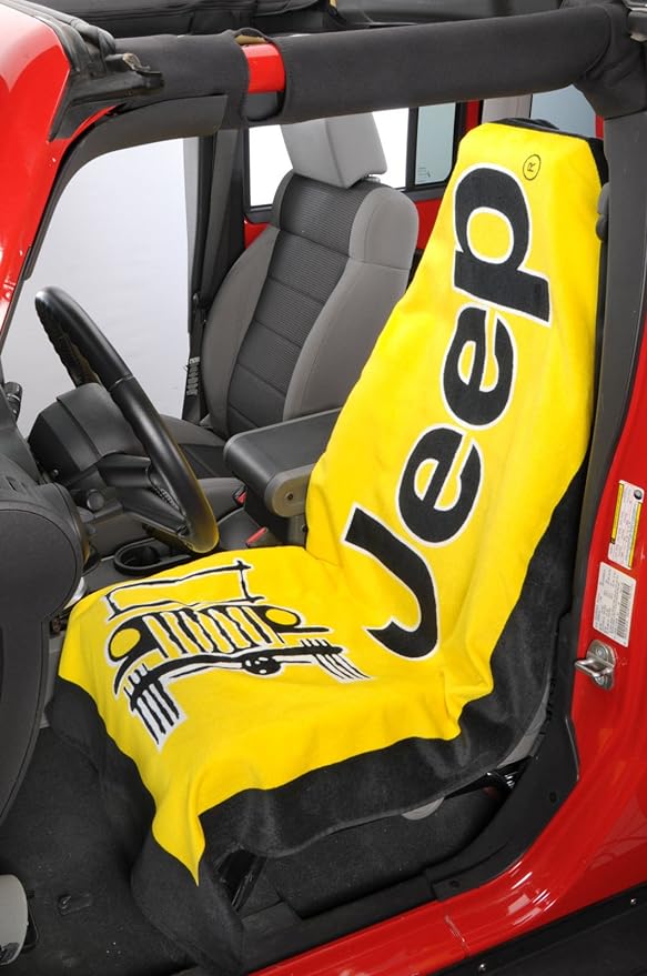 Seat Armour Towel Yellow Jeep Seat Towel 2 Go- SA-TOWEL2GO -Seat Armour