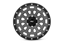 Load image into Gallery viewer, Rough Country 87 Series Wheel | Simulated Beadlock | Gray/Black | 17x8.5 | 6x5.5 | +0mm