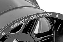Load image into Gallery viewer, Rough Country 92 Series Wheel | Machined One-Piece | Gloss Black | 20x12 | 6x5.5 | -44mm