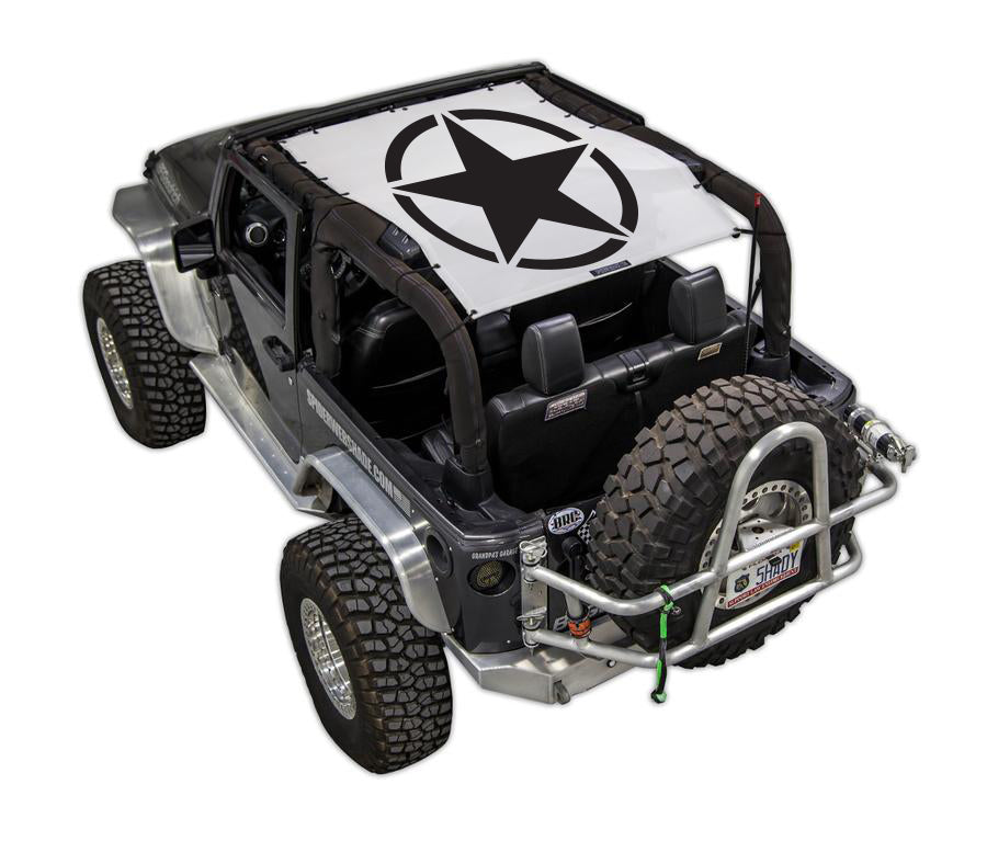 SPIDERWEBSHADE Product White JK-2D Oscar Mike Solid