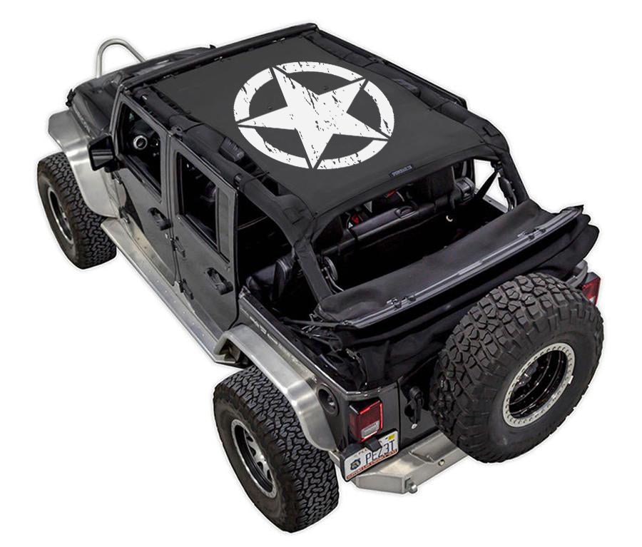 SPIDERWEBSHADE Product Black JK-4D Oscar Mike Distressed
