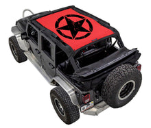 Load image into Gallery viewer, SPIDERWEBSHADE Product Red JK-4D Oscar Mike Distressed
