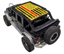 Load image into Gallery viewer, SPIDERWEBSHADE Product Yellow JK-4D Tactical Flag Distressed Thin Red Line