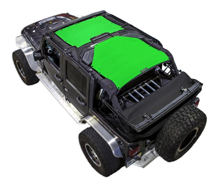 SPIDERWEBSHADE Product Green JK4D 2 Piece Front & Rear