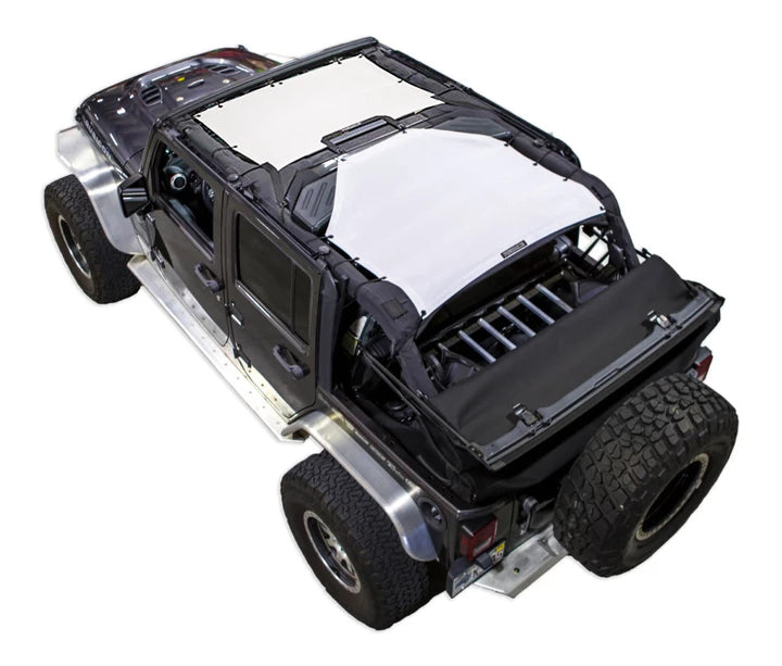 SPIDERWEBSHADE Product White JK4D 2 Piece Front & Rear