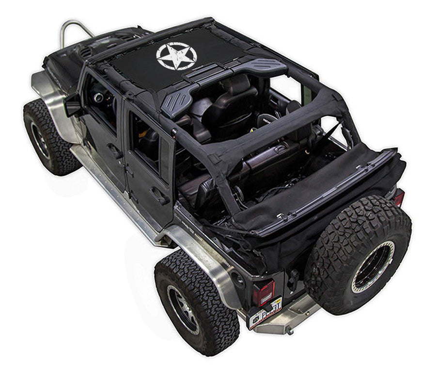 SPIDERWEBSHADE Product Black JKini-4D Oscar Mike Distressed