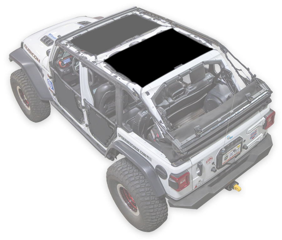 SPIDERWEBSHADE Product Black JL-4D Rear