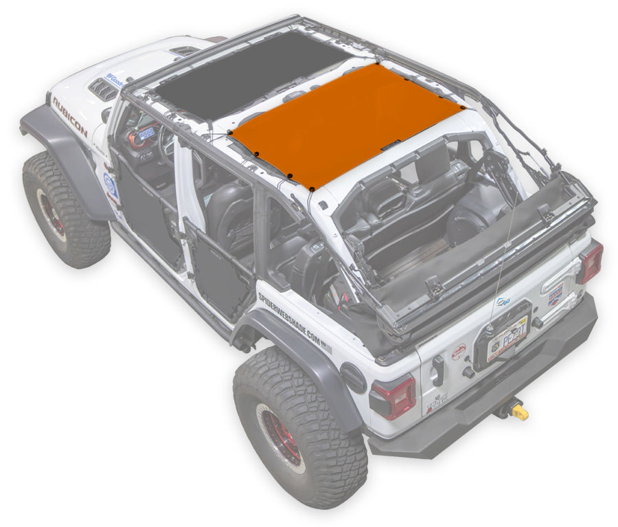 SPIDERWEBSHADE Product Orange JL-4D Rear