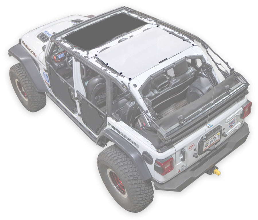 SPIDERWEBSHADE Product White JL-4D Rear