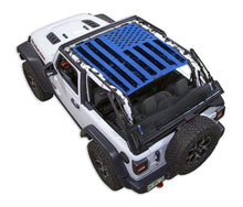 Load image into Gallery viewer, SPIDERWEBSHADE Product Blue JL2D Tactical Flag Distressed