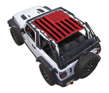 Load image into Gallery viewer, SPIDERWEBSHADE Product Red JL2D Tactical Flag Distressed