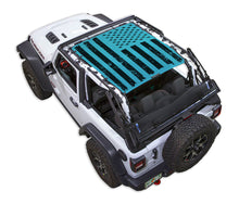 Load image into Gallery viewer, SPIDERWEBSHADE Product Teal JL2D Tactical Flag Distressed