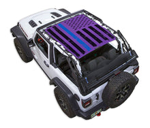 Load image into Gallery viewer, SPIDERWEBSHADE Product Purple JL2D Tactical Flag Distressed Thin Blue Line