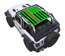 Load image into Gallery viewer, SPIDERWEBSHADE Product Green JL2D Tactical Flag Distressed Thin Red Line