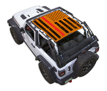 Load image into Gallery viewer, SPIDERWEBSHADE Product Orange JL2D Tactical Flag Distressed Thin Red Line