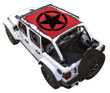 Load image into Gallery viewer, SPIDERWEBSHADE Product Red JL4D Oscar Mike Distressed