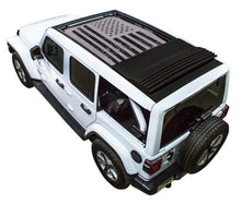 Load image into Gallery viewer, SPIDERWEBSHADE Product Grey JL4D Power Top Tactical Flag Distressed