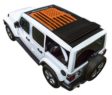 Load image into Gallery viewer, SPIDERWEBSHADE Product Orange JL4D Power Top Tactical Flag Distressed