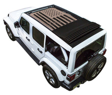 Load image into Gallery viewer, SPIDERWEBSHADE Product Tan JL4D Power Top Tactical Flag Distressed