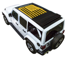 Load image into Gallery viewer, SPIDERWEBSHADE Product Yellow JL4D Power Top Tactical Flag Distressed
