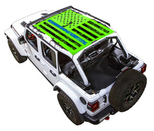 Load image into Gallery viewer, SPIDERWEBSHADE Product Green JL4D Tactical Flag Distressed Thin Blue Line
