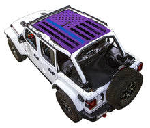 Load image into Gallery viewer, SPIDERWEBSHADE Product Purple JL4D Tactical Flag Distressed Thin Blue Line