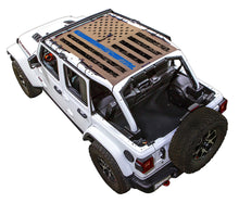 Load image into Gallery viewer, SPIDERWEBSHADE Product Red JL4D Tactical Flag Distressed Thin Blue Line