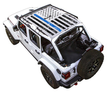 Load image into Gallery viewer, SPIDERWEBSHADE Product White JL4D Tactical Flag Distressed Thin Blue Line