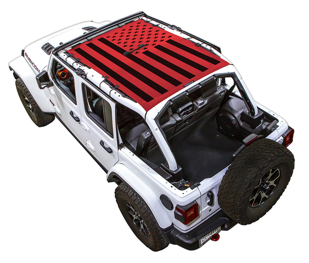 SPIDERWEBSHADE Product Red JL4D Tactical Flag Solid