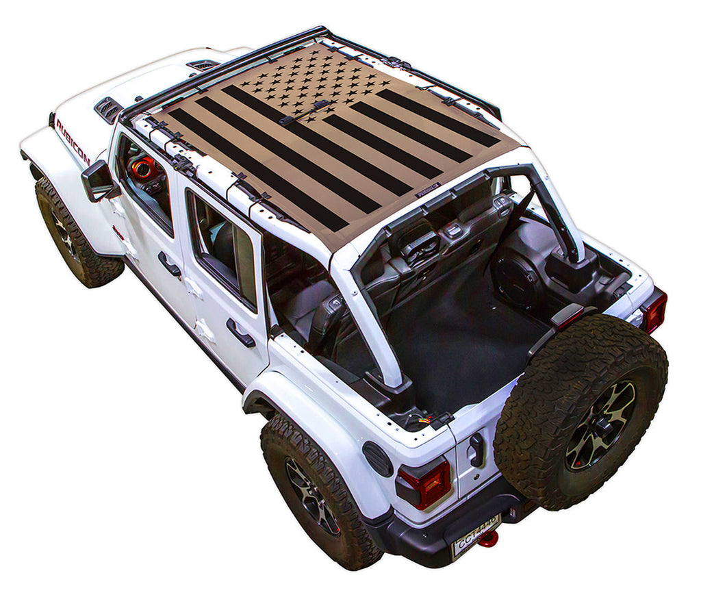 SPIDERWEBSHADE Product Tan JL4D Tactical Flag Solid