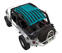 Load image into Gallery viewer, SPIDERWEBSHADE Product Teal LJ Tactical Flag Distressed