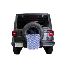 Load image into Gallery viewer, SPIDERWEBSHADE Product Vibrant Blue Seasonal Print BeachBags