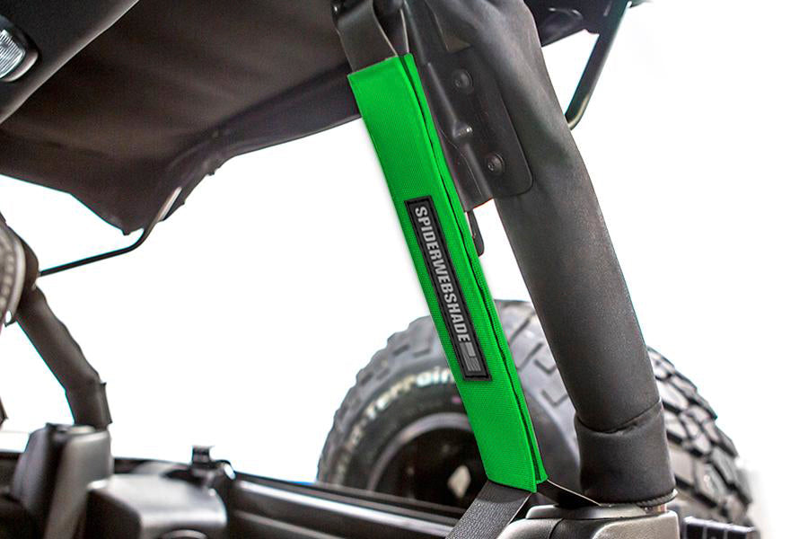 SPIDERWEBSHADE Product Green Seatbelt Silencers JK4D
