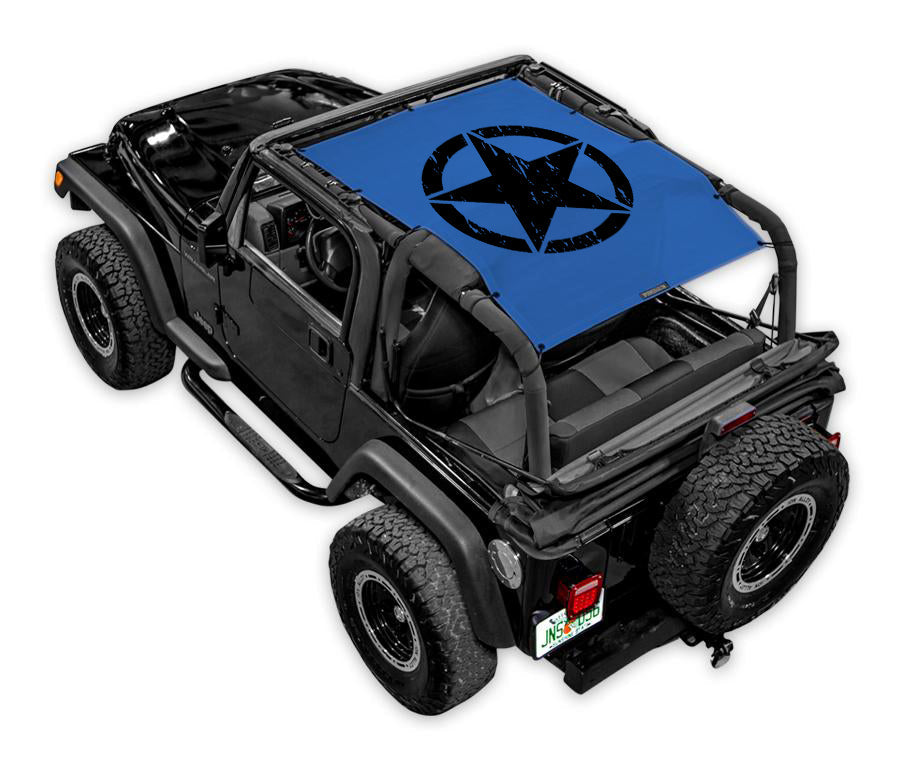 SPIDERWEBSHADE Product Blue TJ Oscar Mike Distressed