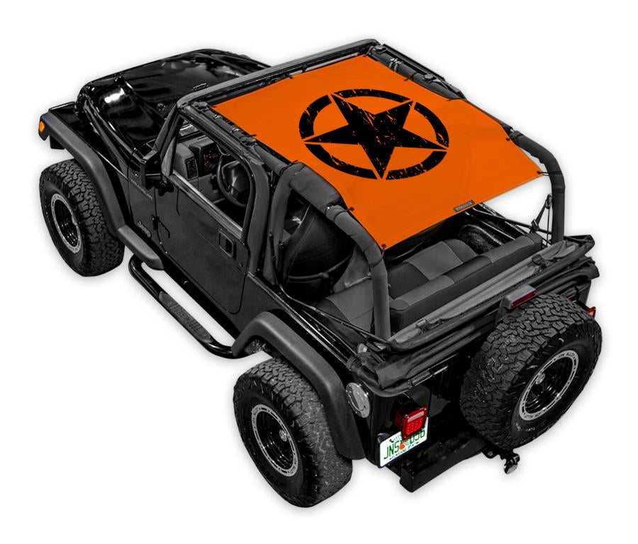 SPIDERWEBSHADE Product Orange TJ Oscar Mike Distressed