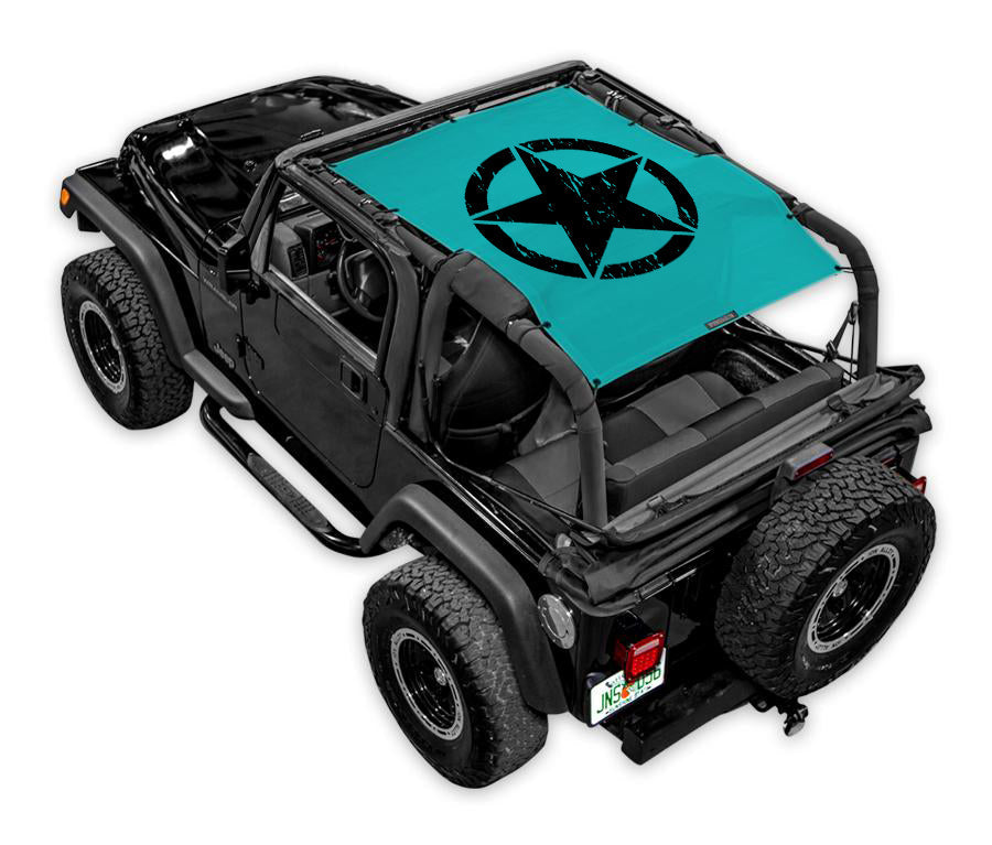 SPIDERWEBSHADE Product Teal TJ Oscar Mike Distressed