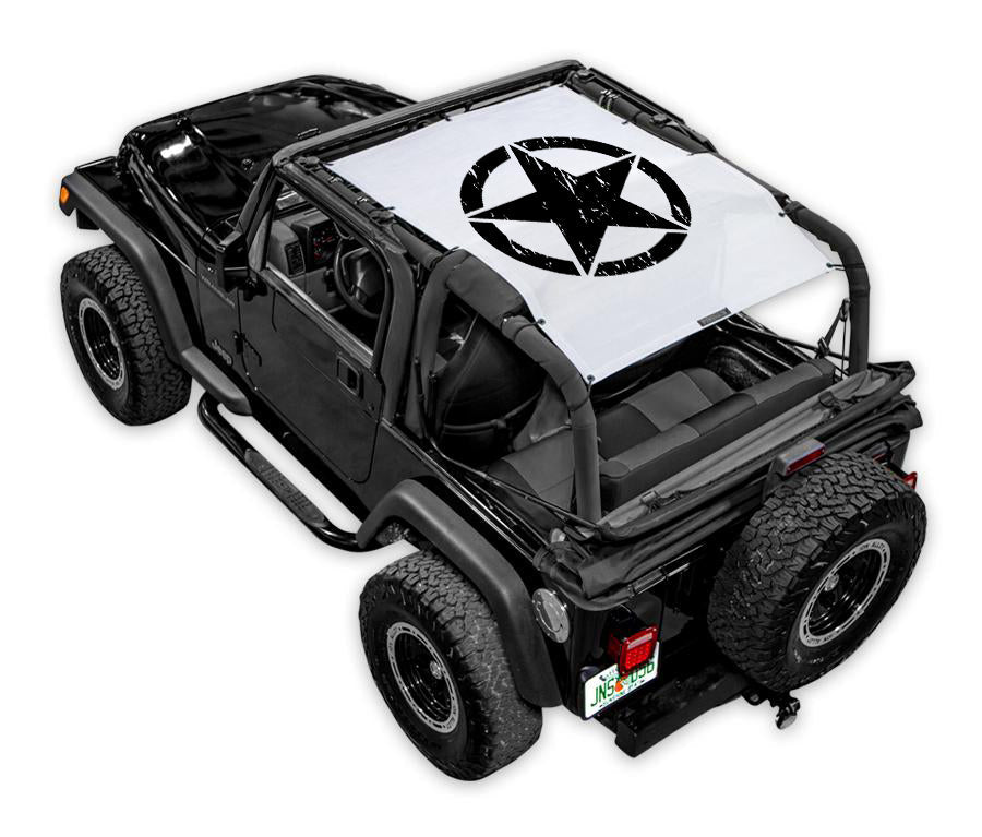 SPIDERWEBSHADE Product White TJ Oscar Mike Distressed