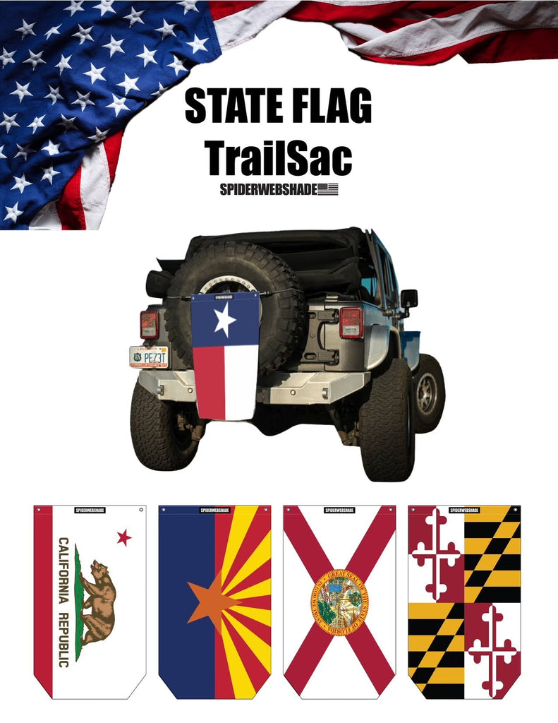 SPIDERWEBSHADE TRAILSAC PRINTED STATE FLAGS