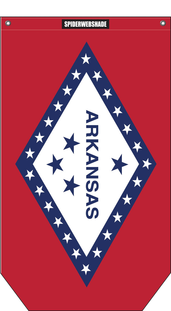 SPIDERWEBSHADE Arkansas TRAILSAC PRINTED STATE FLAGS