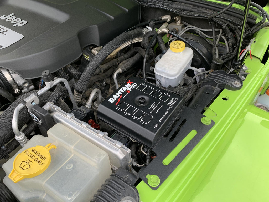 sPOD Electrical Switch Panel BantamX w/ Amber LED Switch panel for JK 2007-2008 - sPOD - 870050