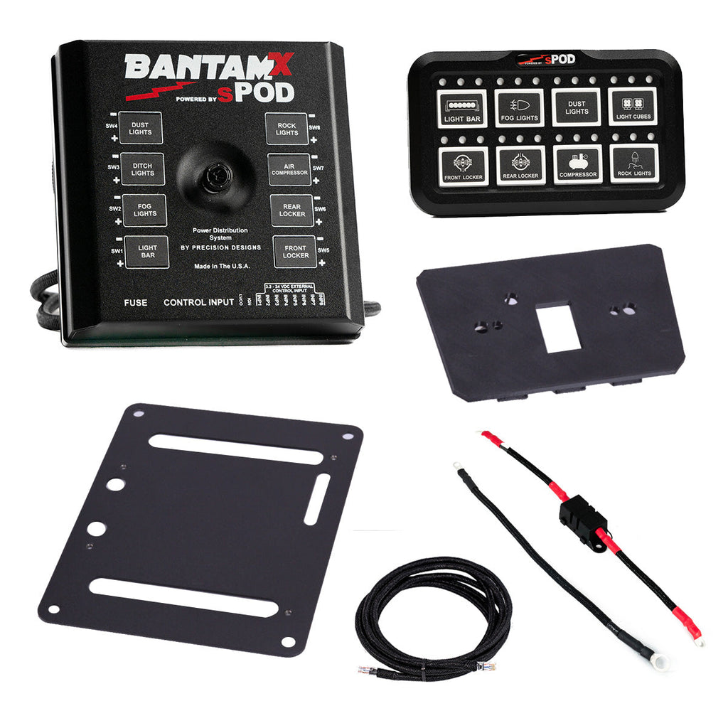 sPOD Electrical Switch Panel Can-Am, Maverick R, HD BantamX Center Console Kit sPod - sPOD - 870138