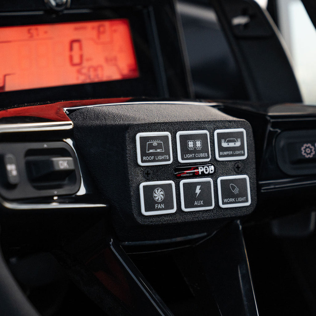 sPOD Electrical Switch Panel Can-Am, Maverick R, Mini6 Steering Wheel Mount Kit sPods - sPOD - 870137