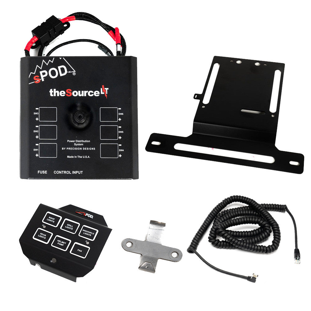 sPOD Switch and Wiring SourceLT/Mini6 Steering Wheel Mount Kit 22-24 Polaris RZR Pro R/Turbo R 20-24 Pro XP sPod - sPOD - 870094